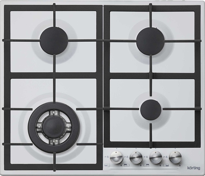 Варочная панель газовая Korting HG 665 CTW белая