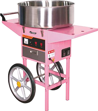 Аппарат для сахарной ваты Starfood ET-MF-05 (520 мм) с тележкой