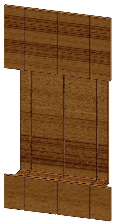 Комплект фасадов лицевой Refettorio для Capital RU20A90