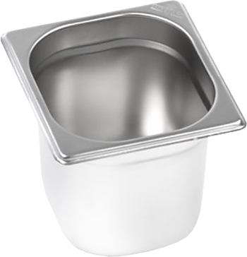 Гастроемкость Luxstahl 1/6х6'' GN 1/6-150 (176х164х150) нерж. сталь