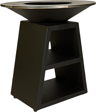 Гриль уличный COEO TRIO 98 h=100 см черная сталь