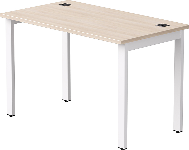 Стол офисный Everprof EVO 1180х670х755 мм (ЛДСП / металл) дуб соната / белый