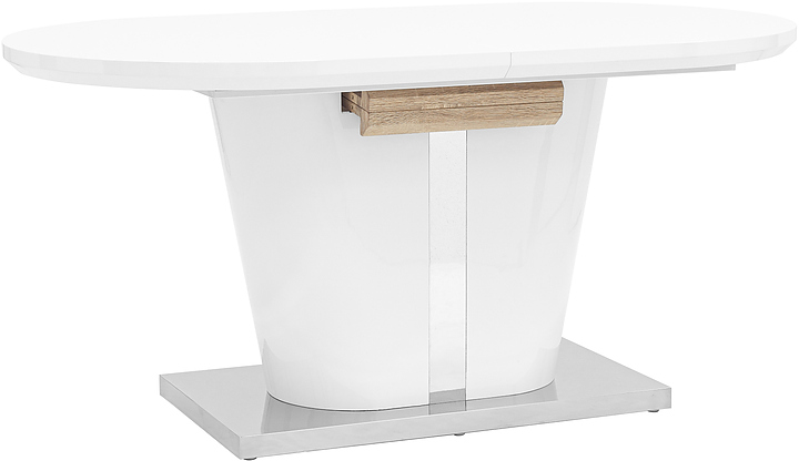 Стол Stool Group Мулен раскладной 160-220*90 глянцевый белый