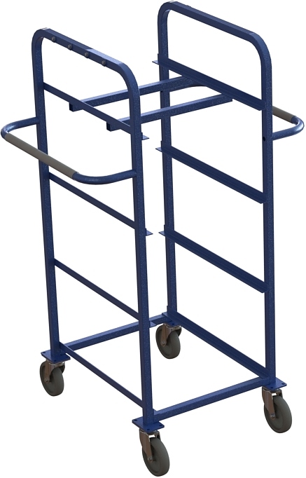 Тележка производственная MetallCart X2 для перевозки ящиков (8 шт.)