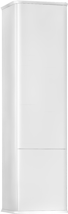 Пенал подвесной Jorno Pastel 125 Pas.04.125/P/W, белый жемчуг