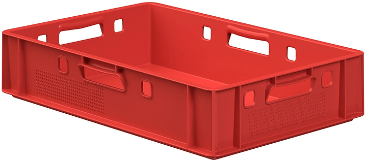 Ящик универсальный iPlast E1 FK-6412 600х400х120 мм ЭКО, красный