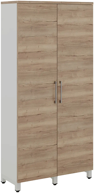 Шкаф для одежды КОБОР HRG-90/40/M white/natural