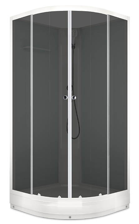 Душевая кабина без крыши Domani-Spa Eco Delight 99 DS01EcD99LWT00 90х90 см