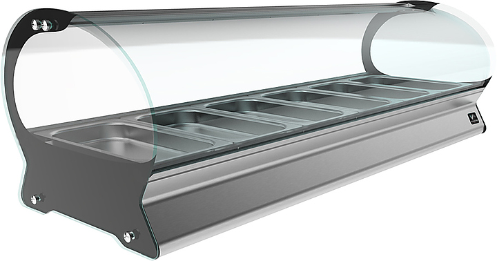 Витрина тепловая КОБОР SE-6H серебряная