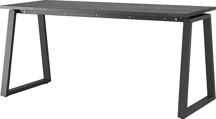 Стол офисный КОБОР TR-180/80 black/glazed