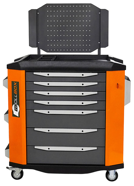 Тележка инструментальная КМК завод TOOLLBOX Premium TBP-7 315 кг, RAL 2008/RAL 5005
