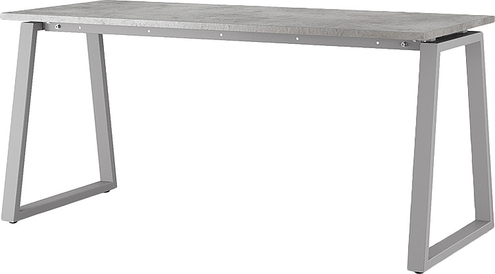 Стол офисный КОБОР TR-180/80 aluminum/chicago