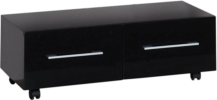 Тумба подкатная Aquanet Верона 90 черная, 2 ящика