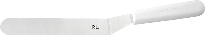 Лопатка кондитерская P.L. Proff Cuisine Chef Line 81279042 l=32,5 см с головкой 15,5х3 см изогнутая (нерж. сталь / пластик)