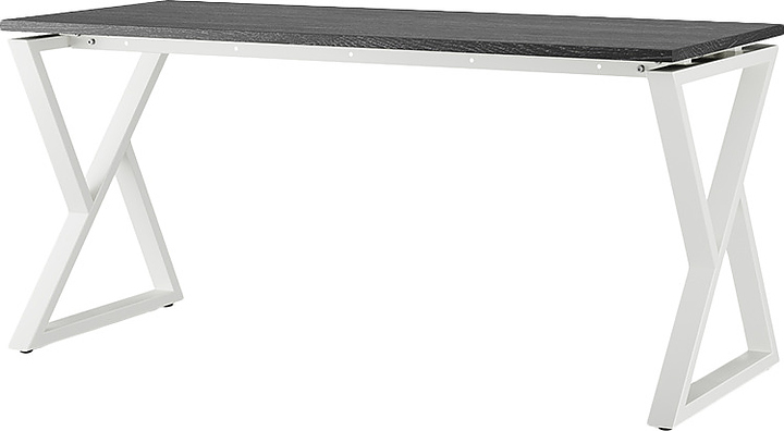 Стол офисный КОБОР W-120/80 white/glazed