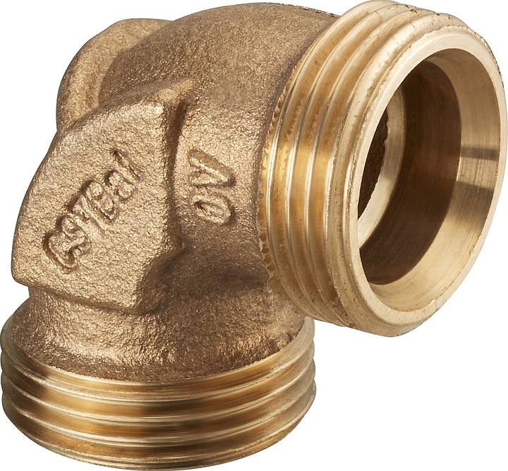 Угольник Oventrop Cofit S 1504456, PN 10, G 1 1/4" (НР) - G 1 1/4" (НР), 90°, бронза