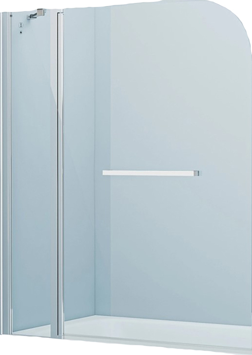 Шторка на ванну IDDIS Ray RAY6CS2i90 120х140 см, прозрачное, распашная, хром