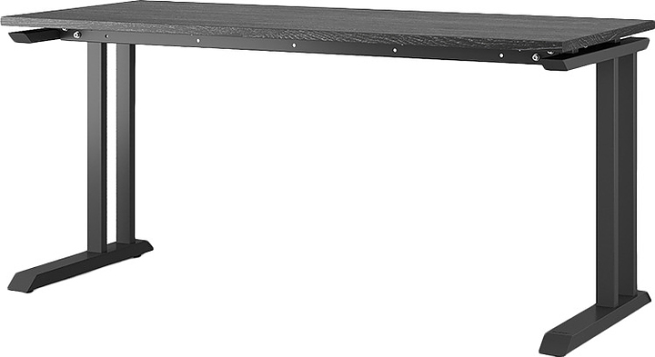 Стол офисный КОБОР L1-160/70 black/glazed