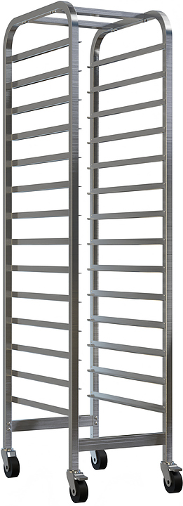 Тележка-шпилька для гастроемкостей Restoinox ТШРГ-18 GN 1/1 (530х325)