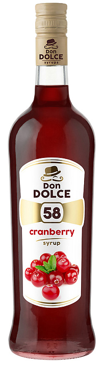 Сироп Don Dolce 76397 Клюква 1 л (бутылка стекло)