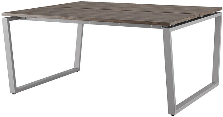 Стол офисный КОБОР OTR/2-120/140 aluminum/charlston