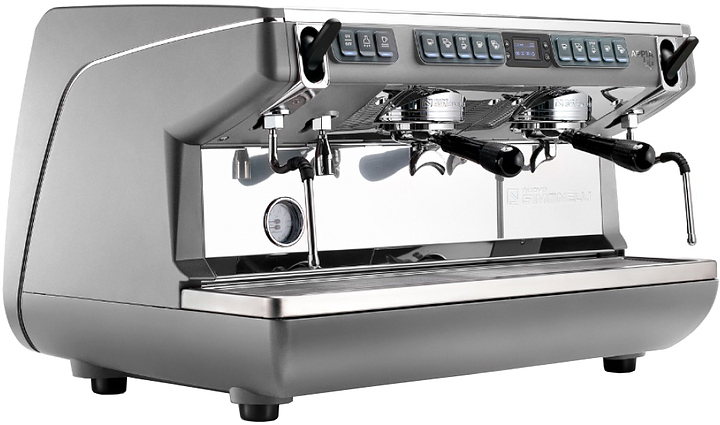 Кофемашина Nuova Simonelli Appia LIFE 2gr Timer 220V metallic grey+high groups+economizer