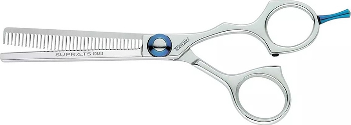Ножницы парикмахерские Tondeo S 8529 Supra TS Cobalt Offset Tulip 5.75" (15 см), 39 зубцов