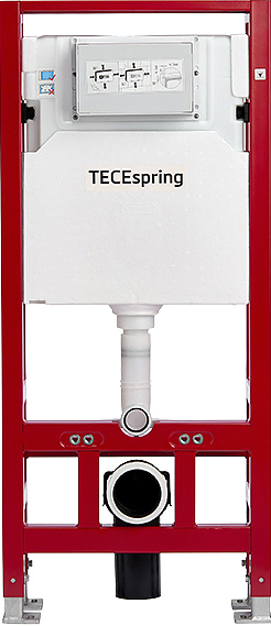 Система инсталляции для унитаза TECE TECEspring K500393, присоединение к канализации DN90