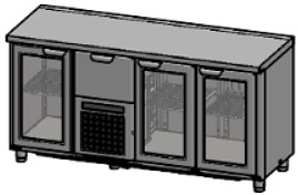 Стол холодильный HappyChef TC BD G1-CBR-G1-G1