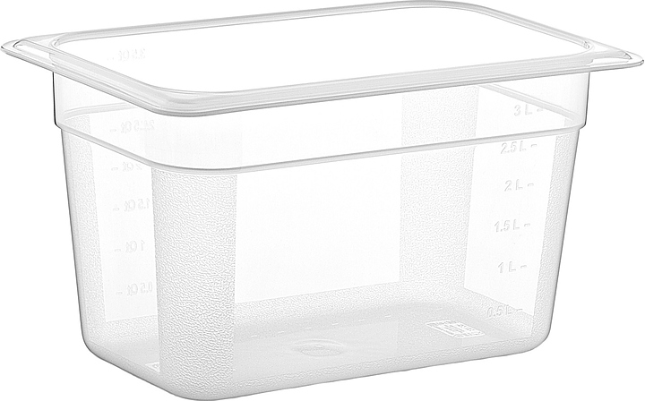 Гастроемкость Gastroplast GNPP-14150 GN 1/4-150 (265х162х150) 3,5 л полипропилен прозрачная