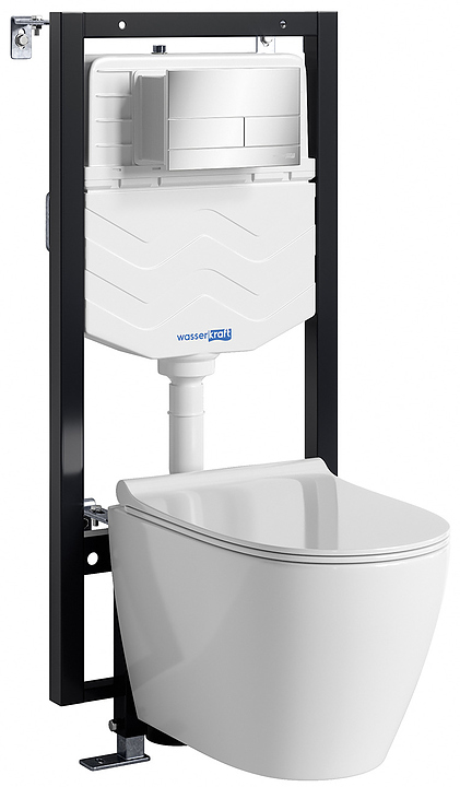 Система инсталляции с унитазом Wasserkraft Vils 56TLT.010.ME.CH04.H002 хром