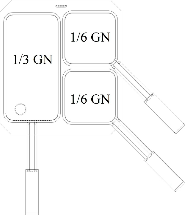Комплект из 3 корзин для макароноварки VEROTERM F2588 1хGN1/3 и 2хGN1/6