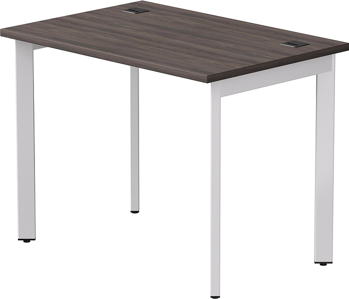 Стол офисный Everprof EVO 980х670х755 мм (ЛДСП / металл) опоры 45гр, дуб пасадена / белый