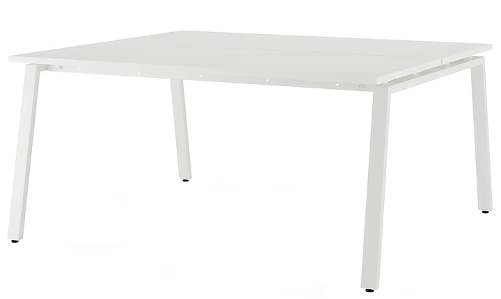 Стол офисный КОБОР A/2-180/160 white/premium