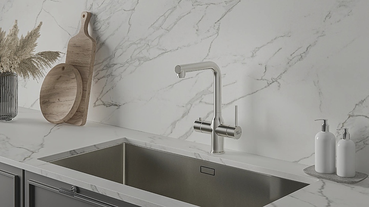 Система мгновенного кипячения воды 4 в 1 ArtisanTech Aquahot Modena BN (нержавеющая сталь)