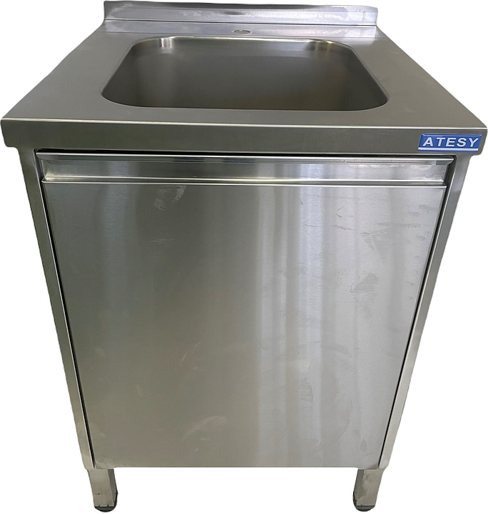 Ванна моечная закрытая ATESY СТМ-С-1-1П-1200.600-Р (с бортом, без отверстия под смеситель, ванна справа)