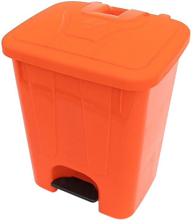 Контейнер для мусора TELKAR 50083 40 л оранжевый