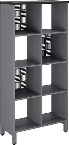 Стеллажная система КОБОР SQ-4X2 graphite/wood