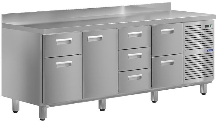 Стол холодильный KAYMAN КСХ-4132/60 (1 дверь, 7 ящиков)