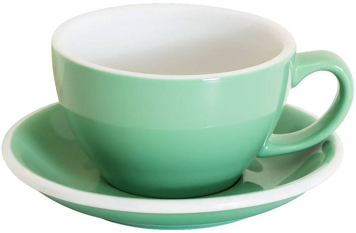 Кофейная пара Loveramics Egg Latte Cup 300-15BMT/16BMT 300 мл, мятный (mint)