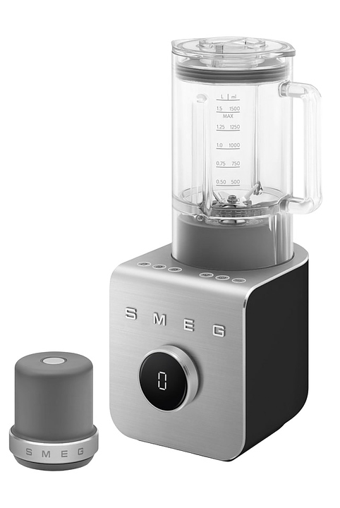 Блендер SMEG Collezione BLC02BLMEU 1.4 кВт 1.5 л, черный, матовый