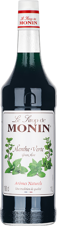 Сироп Monin 76192 Зеленая мята 1 л (в стеклянной бутылке)