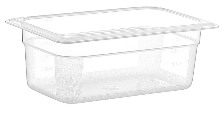 Гастроемкость Gastroplast 79772 GN 1/4-100 (265x162х100 мм) 2.5 л поликарбонат, прозрачный