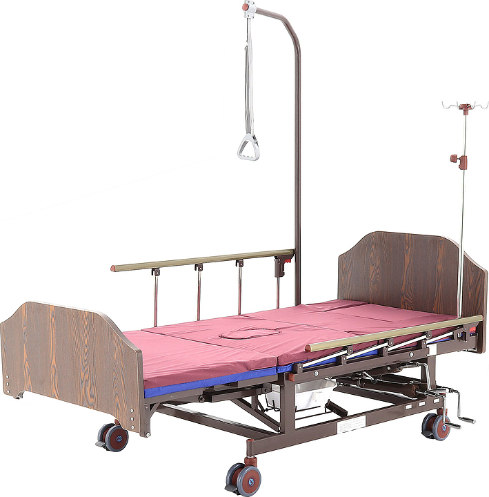 Кровать медицинская механическая Med-Mos Е-45А (ММ-5124Н-10) с РУ