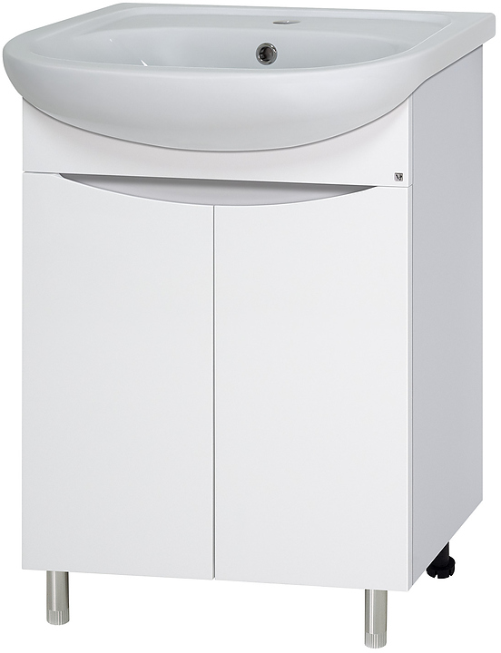 Тумба под раковину Misty Смайл-60 55х80 см, белая