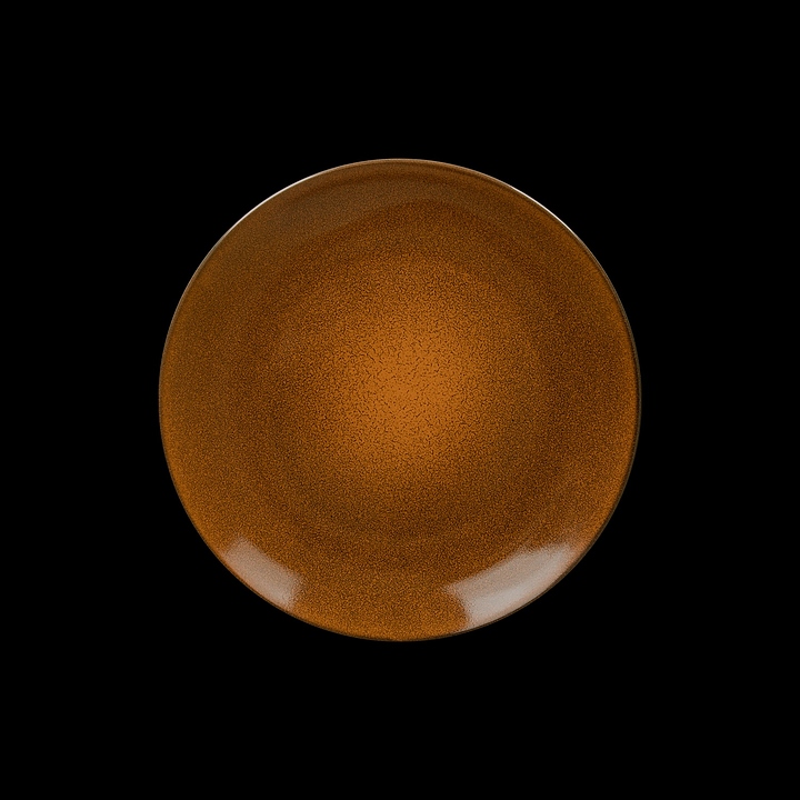 Тарелка мелкая Corone Cocorita XSY2249 d=23 см (фарфор) оранжевая