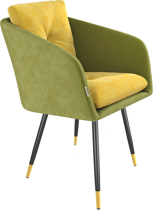 Стул барный Sheffilton SHT-ST43-2/S95-1 фисташковый десерт / чёрный муар / золото