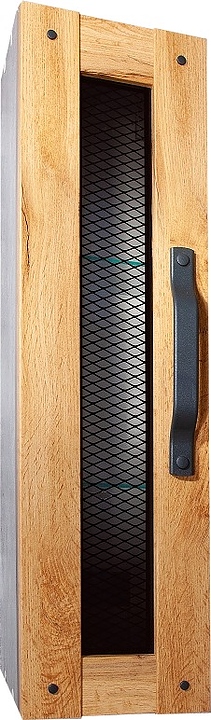 Шкаф подвесной БРИКЛАЕР Лофт 20 20х70 см дуб золотой, метрополитен грей