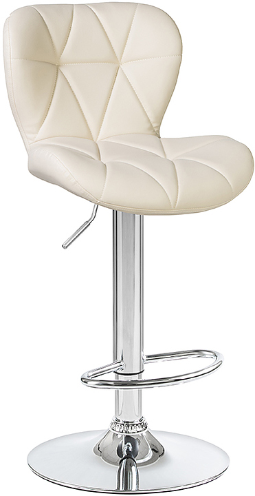 Стул барный DOBRIN 5022-LM-N BARNY (кремовый, хром) 2 шт.