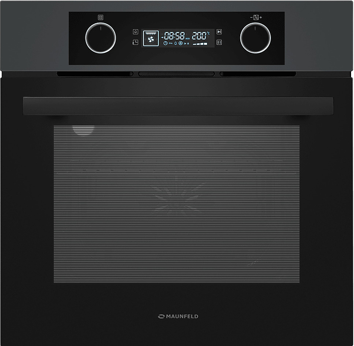 Духовой шкаф Maunfeld AEOH6062G1 черный / графит / стекло